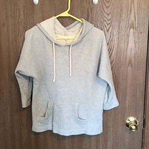 Flowy sweater with hood